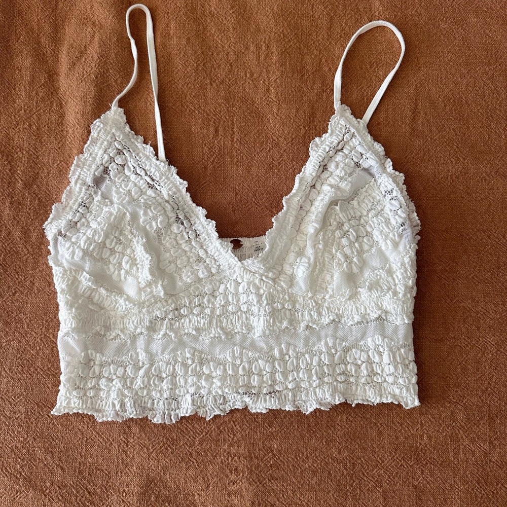 FP One White Lace Bralette